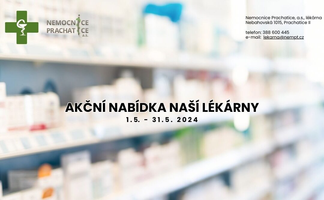 Květnová akční nabídka nemocniční lékárny